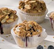 Banana-Blueberry Muffins with Almond Streusel
