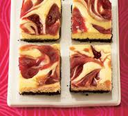 Cranberry-Swirl Cheesecake Bars