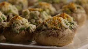 Crab-Stuffed Mushrooms with Caramelized Onions