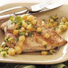 Chicken Breast with Melon Relish