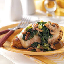 Spinach and Mushroom Smothered Chicken