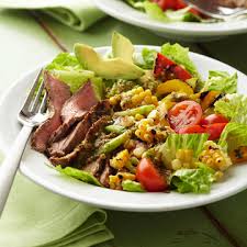 Grilled Marinated Flank Steak Salad