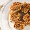 caramel apple crisp squares